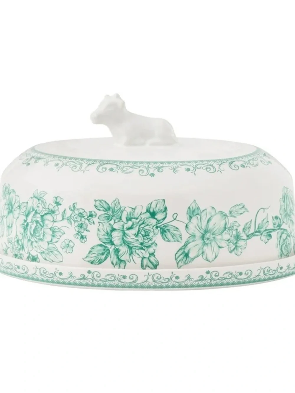 Pioneer Woman  The Pioneer Woman Agatha Stoneware Double Stick Green Butter Dish